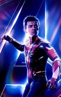 Spider-Man Tom Holland signed photo. Spider-Man signed photo autographed by Tom Holland. 8x10 inches