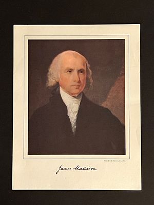 4th President James Madison Facsimile Signed Photo Art Print