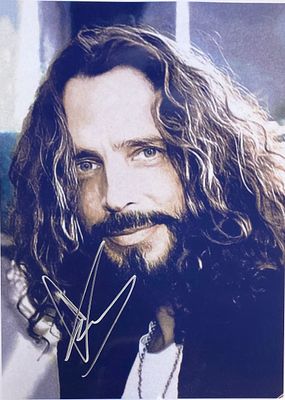 Chris Cornell facsimile signed photo. Chris Cornell facsimile facsimile signed photo. 8x10 