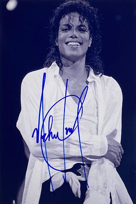 Michael Jackson facsimile signed photo. 8x10 inches. This item is a reprint of an original autograph