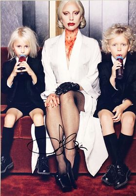 American Horror Story Lady Gaga Signed Photo. American Horror Story signed photo autographed by 