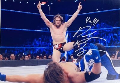 Pro Wrestler Bryan Danielson facsimile signed photo. Pro Wrestler Bryan Danielson facsimile 