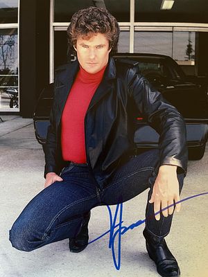 Knight Rider David Hasselhoff Signed Photo. 8x10 inches.