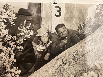 Honeychile Judy Canova signed movie photo. Honeychile signed movie photo autographed by Judy 