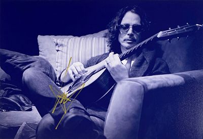 Chris Cornell facsimile signed photo. Chris Cornell facsimile signed photo. 8x10 inches. This 