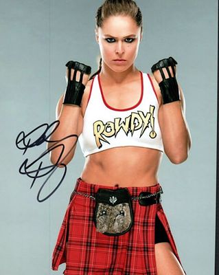 WWE Ronda Rousey facsimile signed photo. 8x10 inches. This item is a reprint of an original 