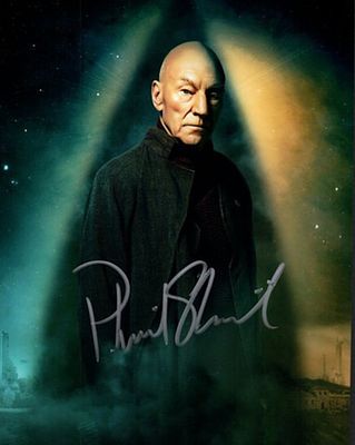 Star Trek Patrick Stewart facsimile signed photo. 8x10 inches. This item is a reprint of an 