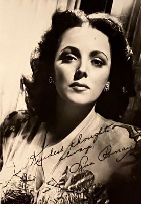 Lina Romay facsimile signed photo. 3x5 inches