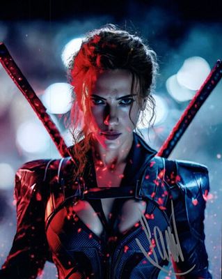 Avengers Scarlett Johansson facsimile signed photo. 8x10 inches. This item is a reprint of an 