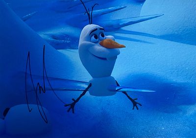 Frozen Olaf Josh Gad facsimile signed movie photo. Frozen Olaf Josh Gad facsimile signed movie 