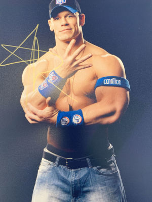 John Cena signed photo. 8x10 inches