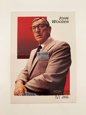 John Wooden Courtside Basketball Card