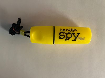 Harriet The Spy waterproof lanyard container. 1x4 inches
