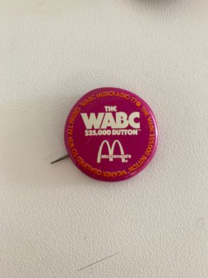 McDonalds the WABC vintage pin