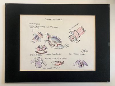 Fenway the Pigasus Original Art - All Heart Designs. Fenway the Pegasus Original Art - All Heart 