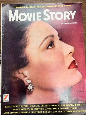 Movie Story Magazine - Linda Darnell. SBI Show Buisness Illustrated November 1961: Broadway Issue
