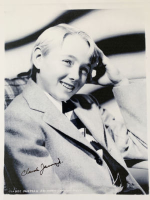 Claude Jarman Jr. signed photo. 8x10 inches