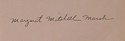 Gone With The Wind Author Margaret Mitchell signature slip. 5 1/2 in. x 3 in. slip signed 