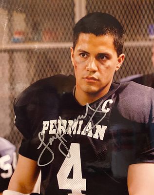 Friday Night Lights Jay Hernandez signed movie photo. Friday Night Lights signed movie photo 
