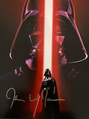Star Wars James Earl Jones signed photo. 8x10 inches