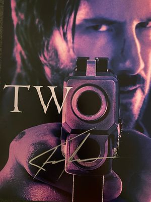 John Wick Two Keanu Reeves signed photo. John Wick Two Keanu Reeves signed movie photo. 8x10 inches