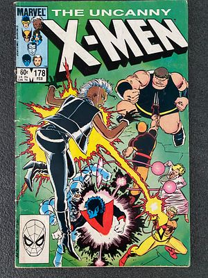 Marvel Comics X-Men comic book. Marvel Comics The Uncanny X-Men comic book #178 February