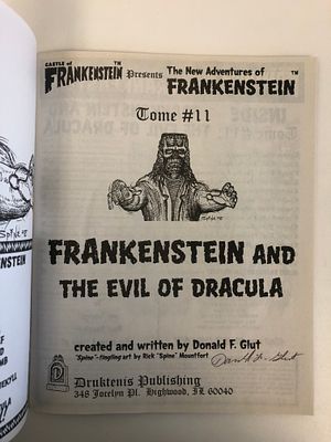 The New Adventures of Frankenstein Tome #11 Frankenstein and the Evil Dracula. 8x10 inches