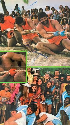 Pittsburgh Steelers signed sheet. Pittsburg Steelers Ray Mansfield, Andy Russell, and Ernie 