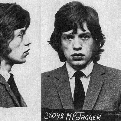 Mick Jagger Mugshot. Rolling Stones' Mick Jagger and Keith Richards were arrested at Richards' 