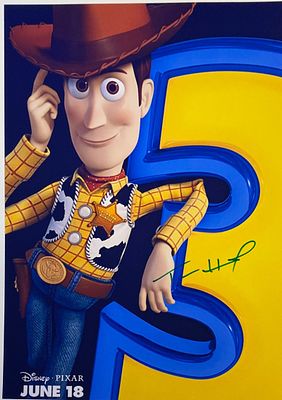 Toy Story Tom Hanks facsimile signed movie photo. Toy Story facsimile signed movie photo 