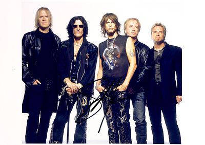 Aerosmith Steven Tyler facsimile signed photo. Aerosmith Steven Tyler facsimile facsimile 