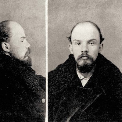 Vladimir Lenin Mugshot. In 1897, he was arrested for sedition and exiled to Shushenskoye in 
