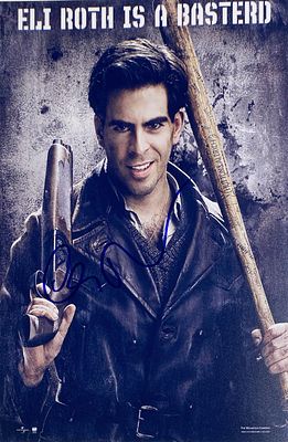 Inglourious Basterds Eli Roth facsimile signed movie photo. Inglourious Basterds Eli Roth 
