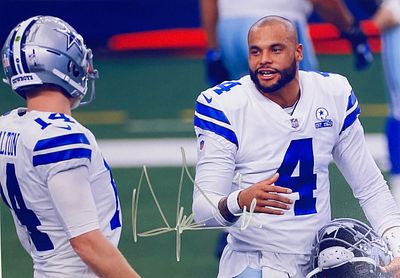 Dallas Cowboys Dak Prescott facsimile signed photo. 8x10 inches. This item is a reprint of an 