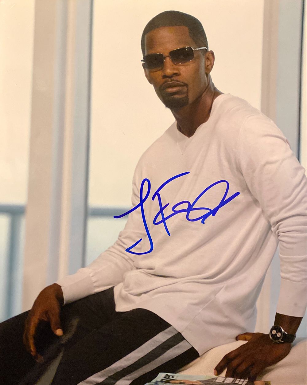 Any Given Sunday Jamie Foxx signed photo. Jamie Foxx signed photo. 8x10 inches