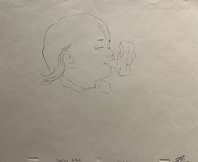 Dancing Babies original hand drawn artwork. 10x12 inches