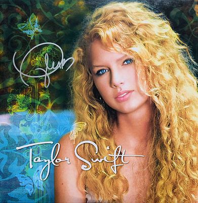 Taylor Swift Signed Album. Taylor Swift Signed Self Titled Album