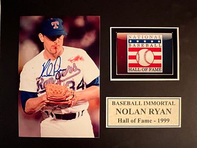 Nolan Ryan signed photo. 8x10 inches