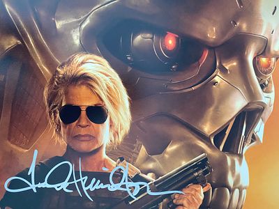 The Terminator Linda Hamilton signed movie photo. 8x10 inches