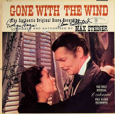 Gone With the Wind cast signed soundtrack album. The Original Score Recording to one of the most 