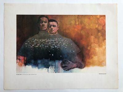The Way It Was Art Series. Army-Navy Game, 1946 Print by Bernard Fuchs. 22x17 inches
