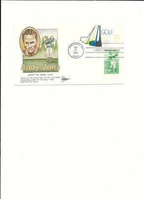 Bobby Jones - First Day Cover - Pinehurst, NC - 1981. Bobby Jones - First Day Cover - Pinehurst 