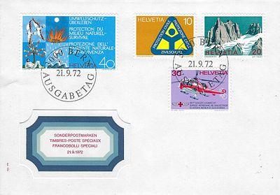 Swiss - First Day Cover - 1972. Swiss - First Day Cover - 3000 Bern Ausgabetag - 21. 9. 1972