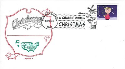 Christmas - A Charlie Brown Christmas FDC. Christmas First Day Cover - A Charlie Brown Christmas 