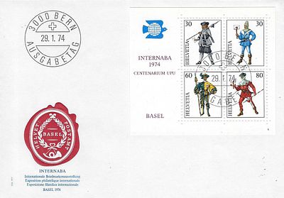 Swiss - First Day Cover - 1974. Swiss - First Day Cover - 3000 Bern Ausgabetag - 29. 1. 1974