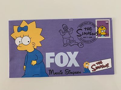 The Simpsons-First Day Cover. FOX The Simpsons- Maggie Simpson First Day Issue May 7 2009