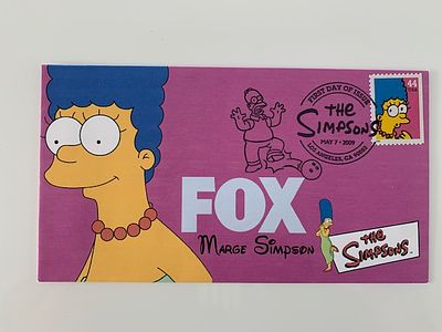 The Simpsons First Day Cover. FOX The Simpsons- Marge Simpson First Day Issue May 7 2009