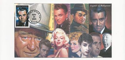 Legends of Hollywood FDC. Legends of Hollywood First Day Issue May 20 2005