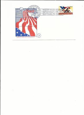 Texas Statehood Wagon Train - First Day Cover - Maypearl - 1995. Texas Statehood Wagon Train - 