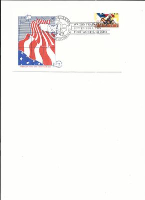 Texas Statehood Wagon Train - First Day Cover - Fort Worth - 1995. Texas Statehood Wagon Train - 
